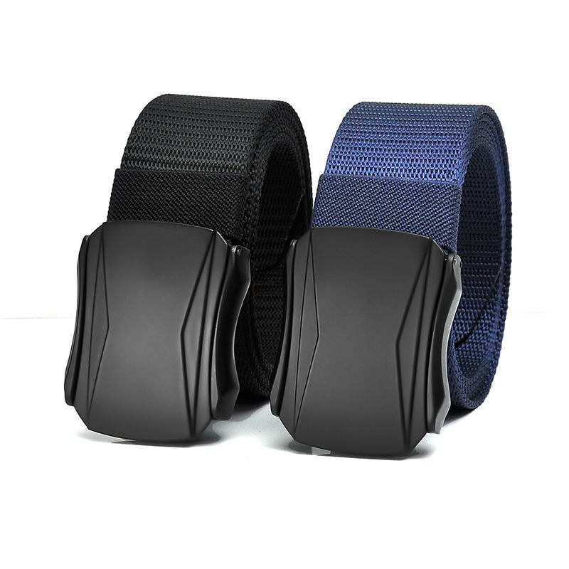 New Alloy Outdoor Tactical Nylon Belt Workwear Men's Trouser Belt Training Sports Elastic Belt Tide