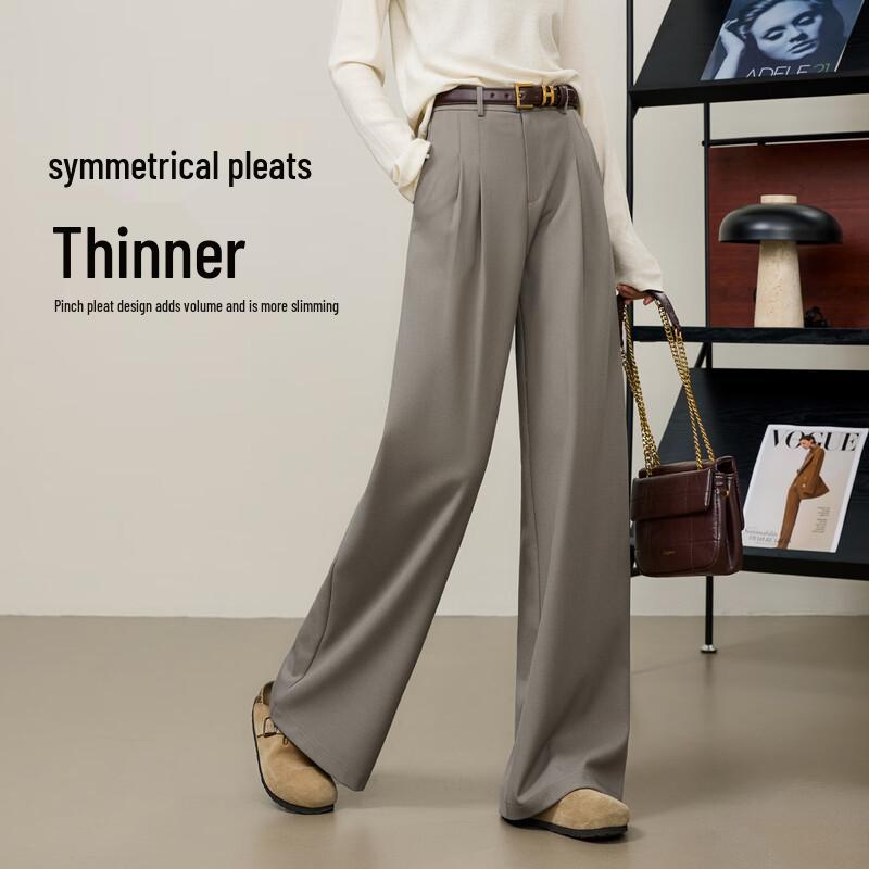 Women's Lyocell Acetate Wide-Leg Suit Pants