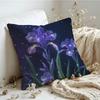 Cushion Cover  Linen  SkinFriendly Soft Decorative Case for Sofa Home Decor Fashion Iris Pillow Cover
