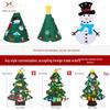 Children's DIY Felt 3D Christmas Tree with Handmade Ornaments