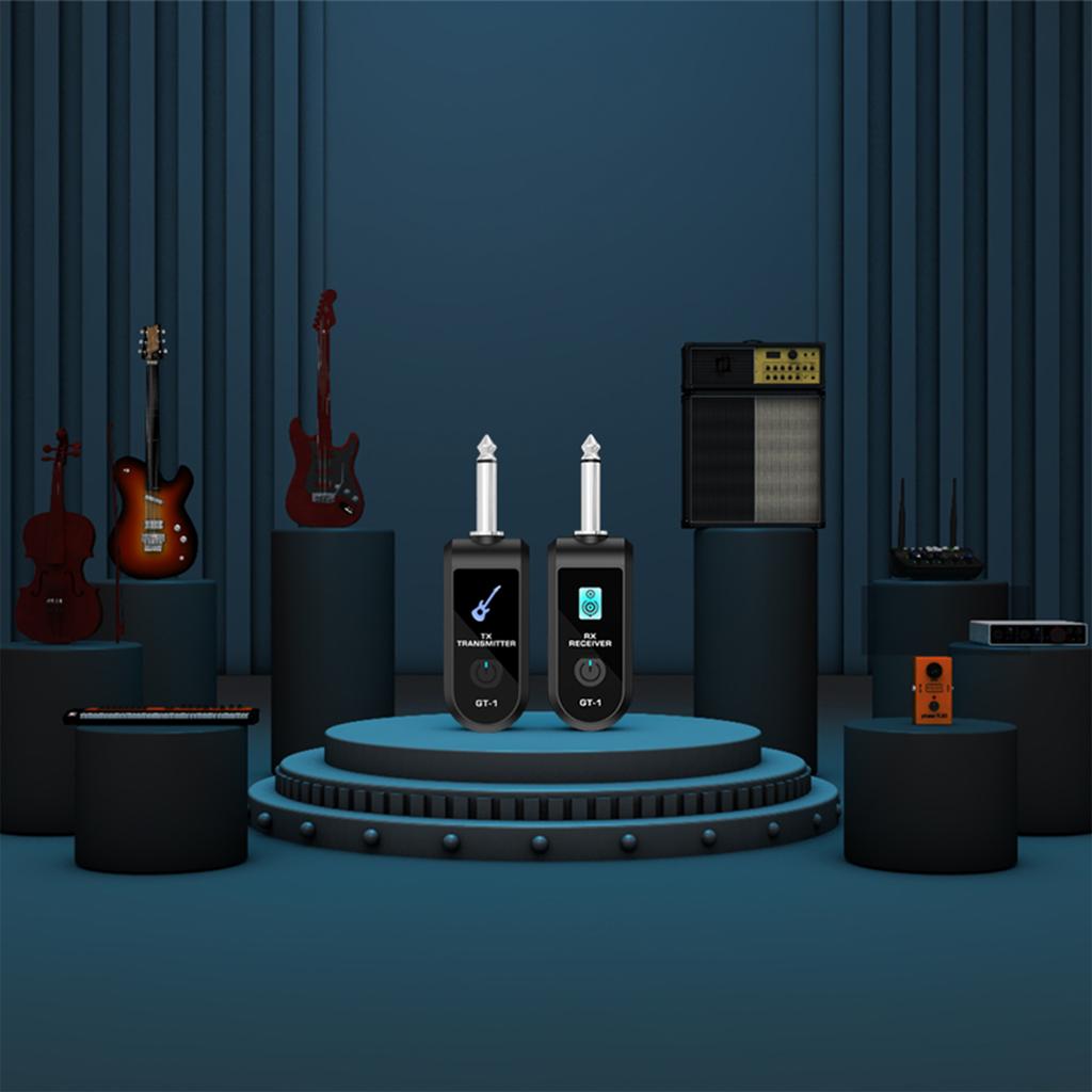 2.4G Wireless Guitar Audio Transmitter Receiver with Precise Sound Guitar Wireless Transmission System for Electric Guitar Bass