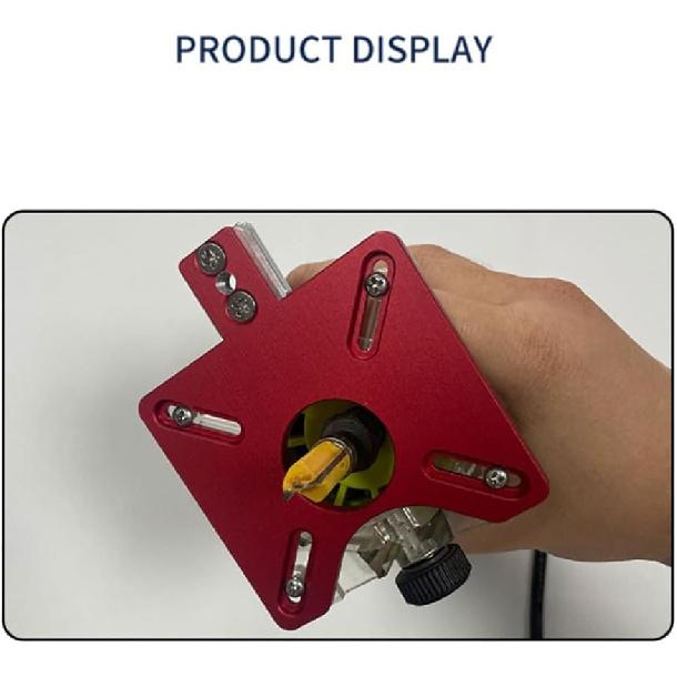 Woodworking Router Circle Jig for Trimming Machine Carpentry Circle Cutting Guide Board Tools A Aluminum Alloy 1 PCS, Red