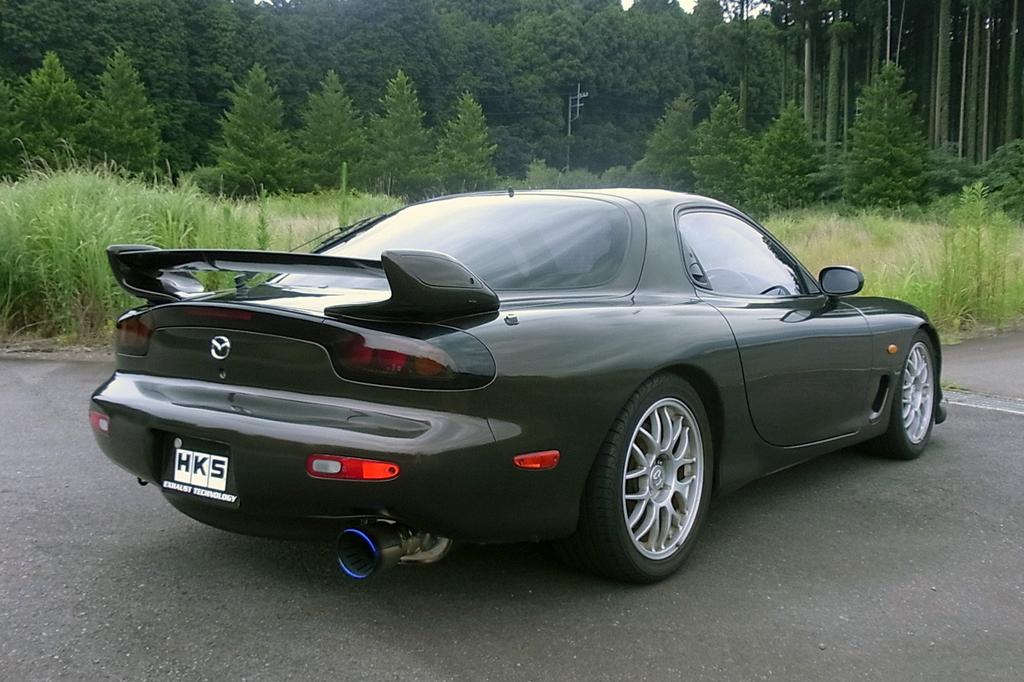 HKS Automotive Sports Muffler Super Turbo Muffler Mazda FD3S Vehicle Inspection Compatible Intake and Exhaust System Parts RX-7 31029-AZ001