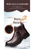 Men's High-Top Winter Boots, Wool-Lined with Soft Sole Casual Genuine Leather