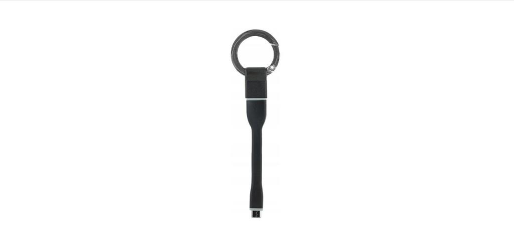 Bigben KEYRINGCABLEMICW - kabel ze złączem micro USB i brelokiem do kluczy 2,1A, biały, BigBen