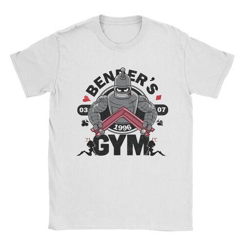 2025 Mode Lässig Bender Futuramas T-Shirt Damen Herren Rundhals Kurzarm T-Shirt Kleidung Baumwolle Männlich Sommer Tops Schwarzes T-Shirt