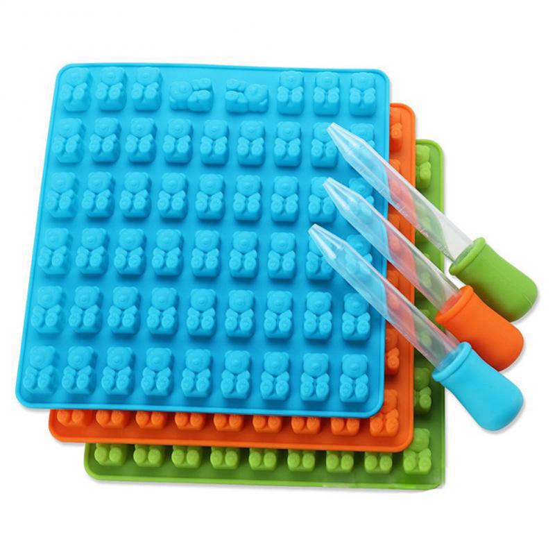 53Cell Jelly Mold Cavity Silicone Gummy Bear Chocolate Mold Candy Maker Ice Tray