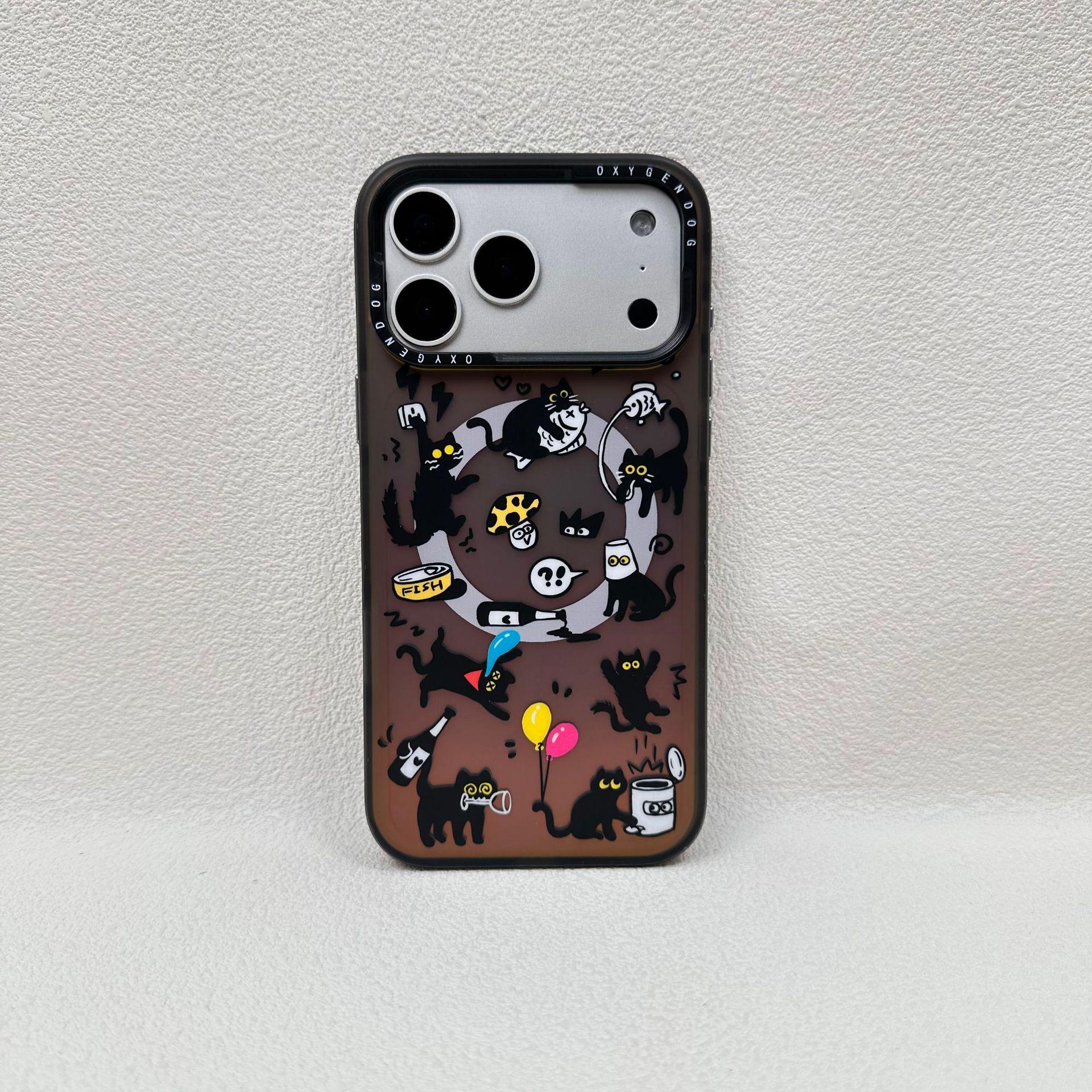 

Trendy Oxygen Dog Graffiti Magnetic iPhone 17 Pro Max Case iPhone 17 Pro Max