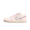 Jordan Air Jordan 1 Moonlit River, Pink Bloom Flower Sea Cushioning Slip Resistant Abrasion Resistant Low Top DC0774-130 (Team1335-)