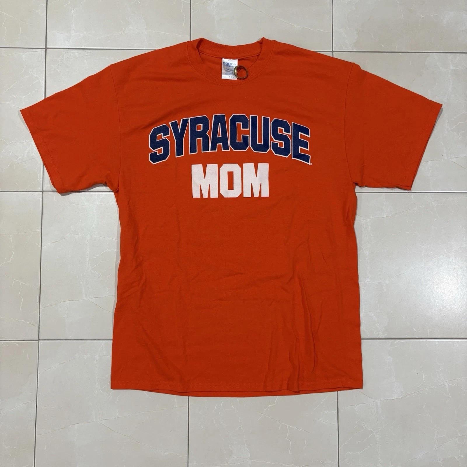 Винтажная футболка Syracuse University для мамы, женская, размер L, оранжевая, студенческая, Y2K, NY XL