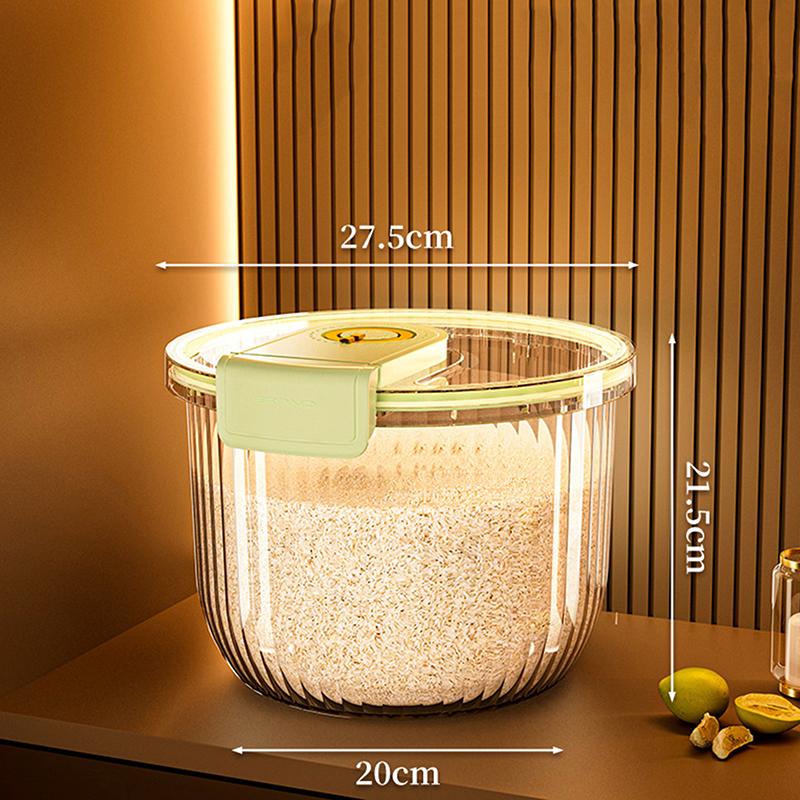 7.5Kg Automatic Rice Dispenser Insect-Proof Pet Food Rice Organizer Moisture-Proof Sealed Grain Cereal Dispenser Large Capacity