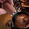 T02C!Espresso Coffee Stirrer, Coffee Stirring Tool For Espresso Distribution, Natural Wood Handle And Stand