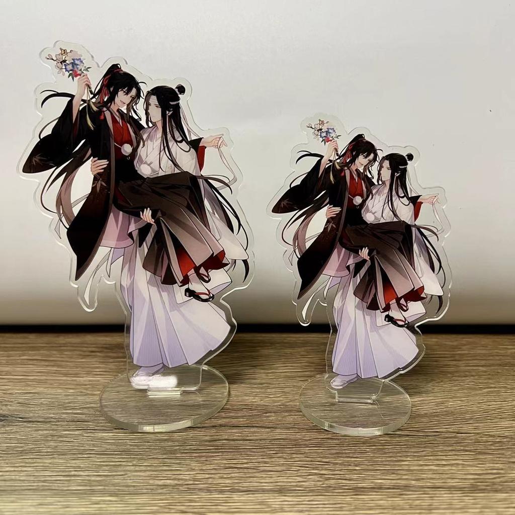 Mo Dao Zu Shi Action Figure Acrilica Wei Wuxian Lanwangji Modello Standing Matrimoniale Decorazione Perfetta per Scrivania Per Fan di Anime