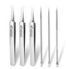 No. 5 Cell Acne Blackhead Clip Tweezers Ultra-fine Scraping and Closing Artifact Acne Needle Beauty Salon Special Tool