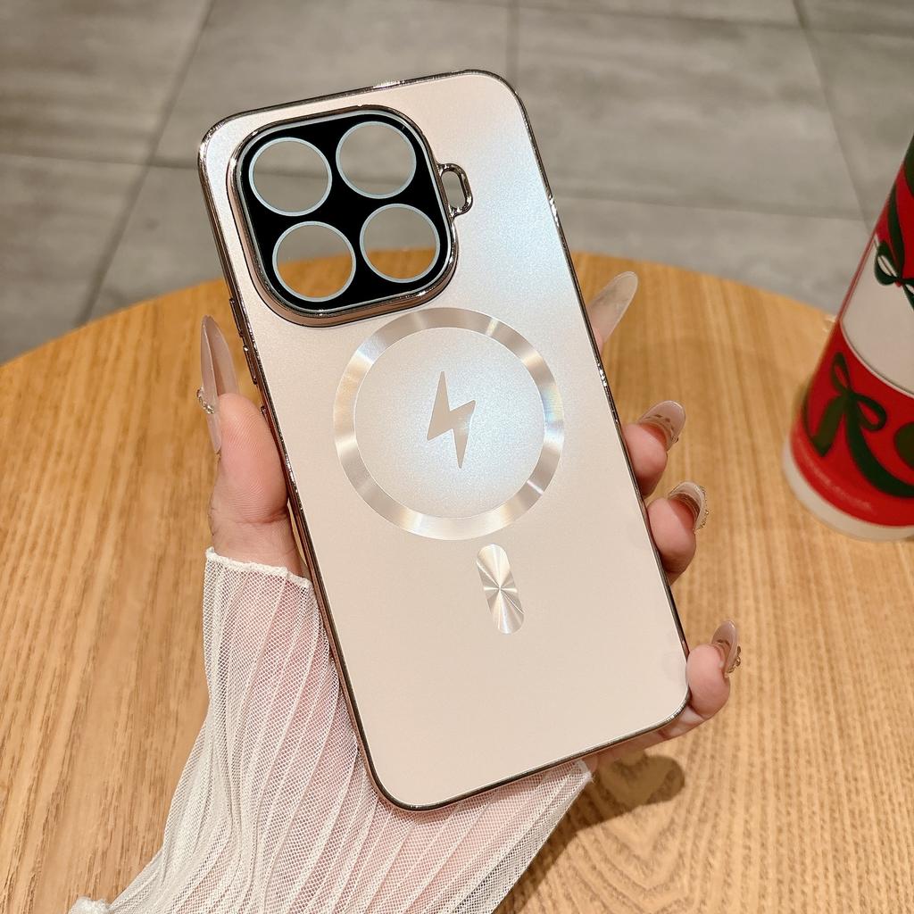 Mi 11TPro mobile phone case AG electroplated lightning magnetic suction Mi 11Ultra with lens film protective case
