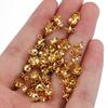 20pcs Stainless Steel Eye Pins Bail Top Drilled Pearl Beads End Caps Gold Color Pendant Charms Connectors for Jewelry Making DIY
