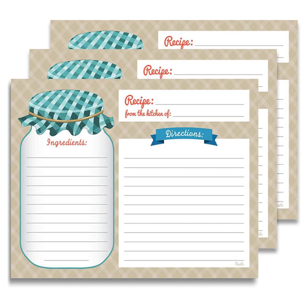Kitchens Recipe Cards Double Sided Blank High Quality Paper 10x14CM Dining