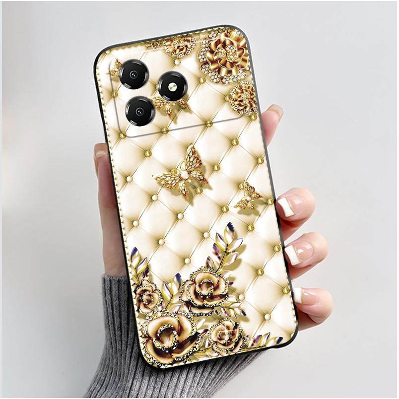 Phone Casing For ZTE Blade A36 Case Z2472 Aesthetic Luxury Cute Cool Boys Girls Black Matte Soft Silicone Protective Back Cover