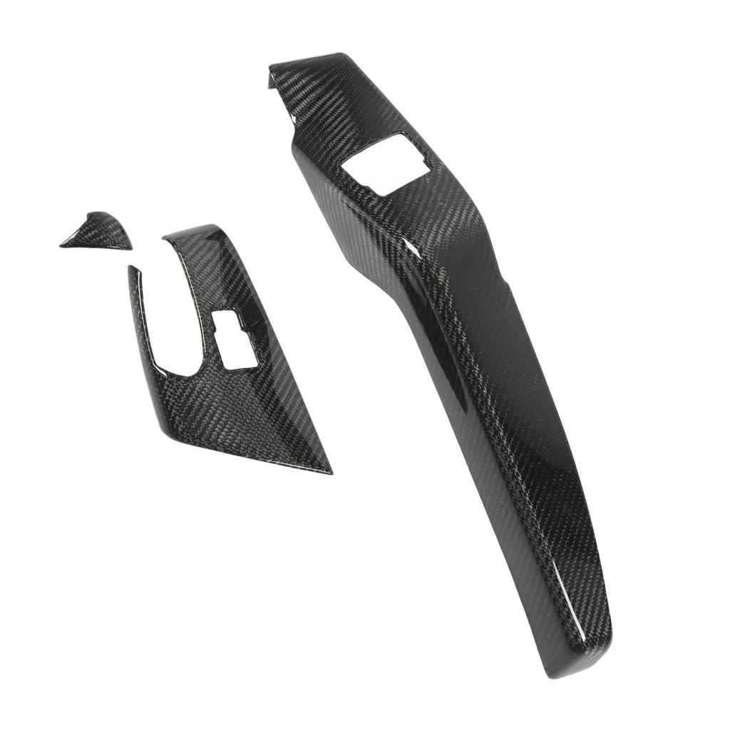 Kohlefaser Fensterheber Schalter Panel Abdeckung Zierleiste Schalter für elektrische Fensterheber Ersatz für Corvette C7 LHD 2014-2019