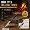 Copper Wire Pizza Oven Cleaning Brush Aluminum Alloy Handle Grill Cleaning Tool  Household