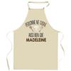 Kitchen Apron - Planetee Madeleine - Breton Print - Sturdy Cotton - Adjustable Ties