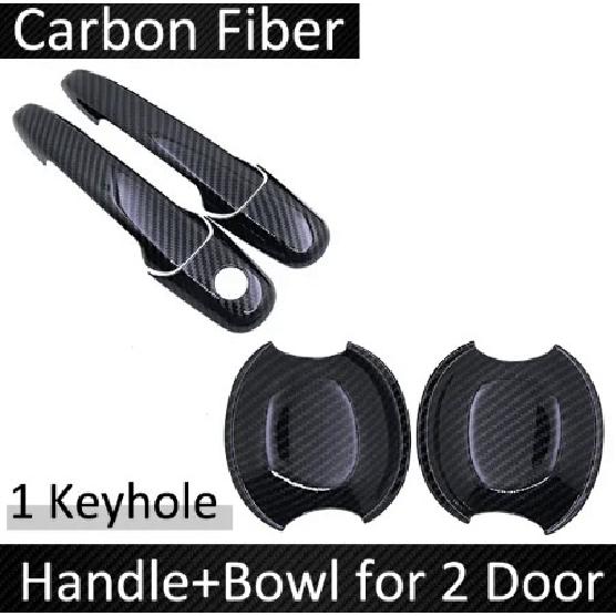 Carbon Fiber for Ford Mustang Shelby GT GT500 2005~2014 2009 2010 2011 2012 2013 Car Door Handle Cover Sricker Car Accessories