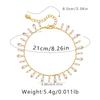 Women 18k Gold Plated Abs Pearl Pendant Exotic Anklet Jewelry