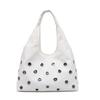 2025 Autumn New Vintage Rivets Velvet Shoulder Bag for Women High Quality Soft Pu Leather Handbag Versatile Shopper Purses
