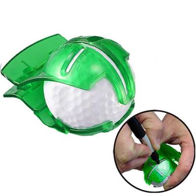 Golf Ball Marker Plastic Transparent Aiming Scribing Clip Professional Line Drawing Marker Portable Golf Ball Alignment Marking Tool Golf Accessories