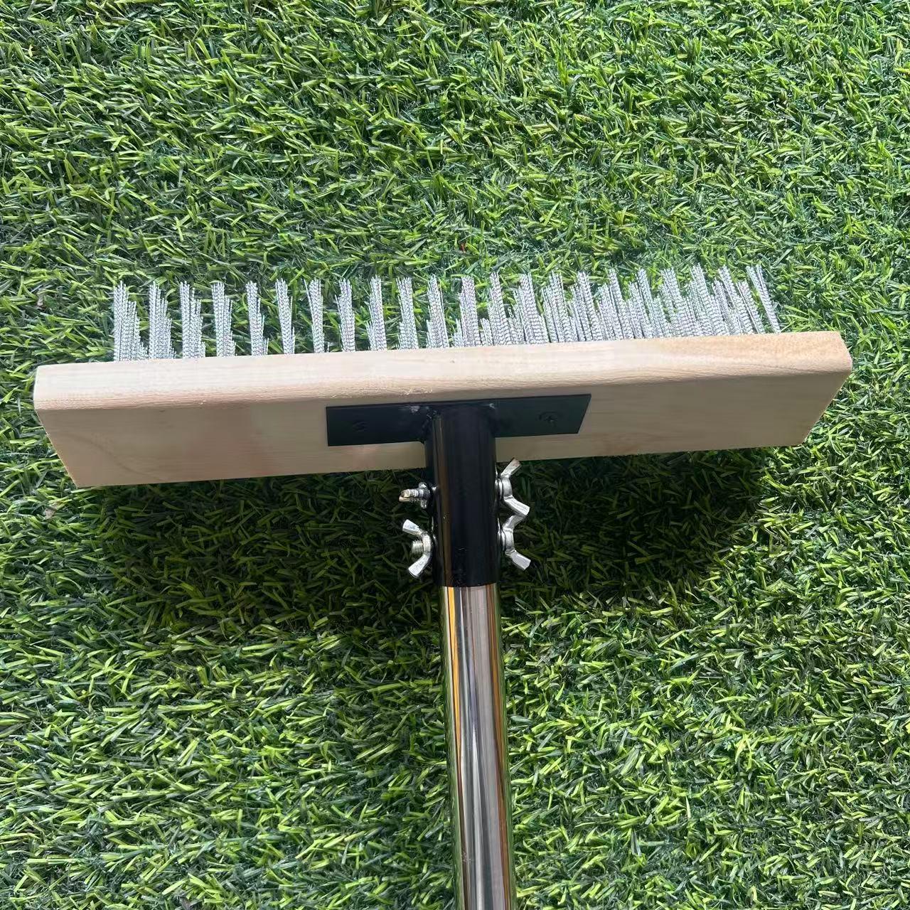

Stainless Steel Wire Brush for Outdoor Tile and Cement Floor Cleaning