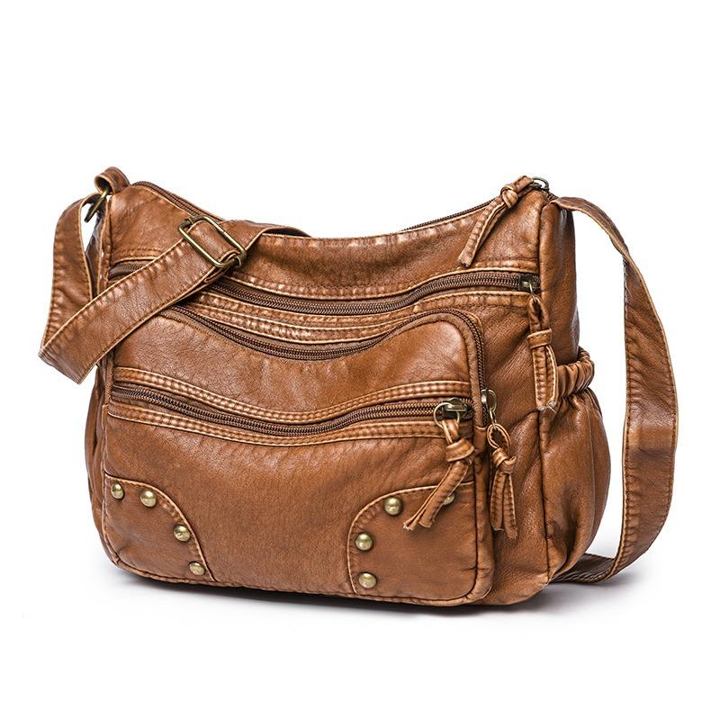 Chinese women's shoulder bag fashionable and simple large-capacity messenger bag new small square bag casual tote bag