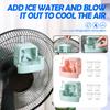 Fan Mist Coolings Adapter Floor Cooler, Punch, Cooler Household Hanging Ice Coolings Artifacts Room Indoor Floor Desktop Can Hold Ice Box Accessories