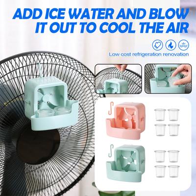 Fan Mist Coolings Adapter Floor Cooler, Punch, Cooler Household Hanging Ice Coolings Artifacts Room Indoor Floor Desktop Can Hold Ice Box Accessories
