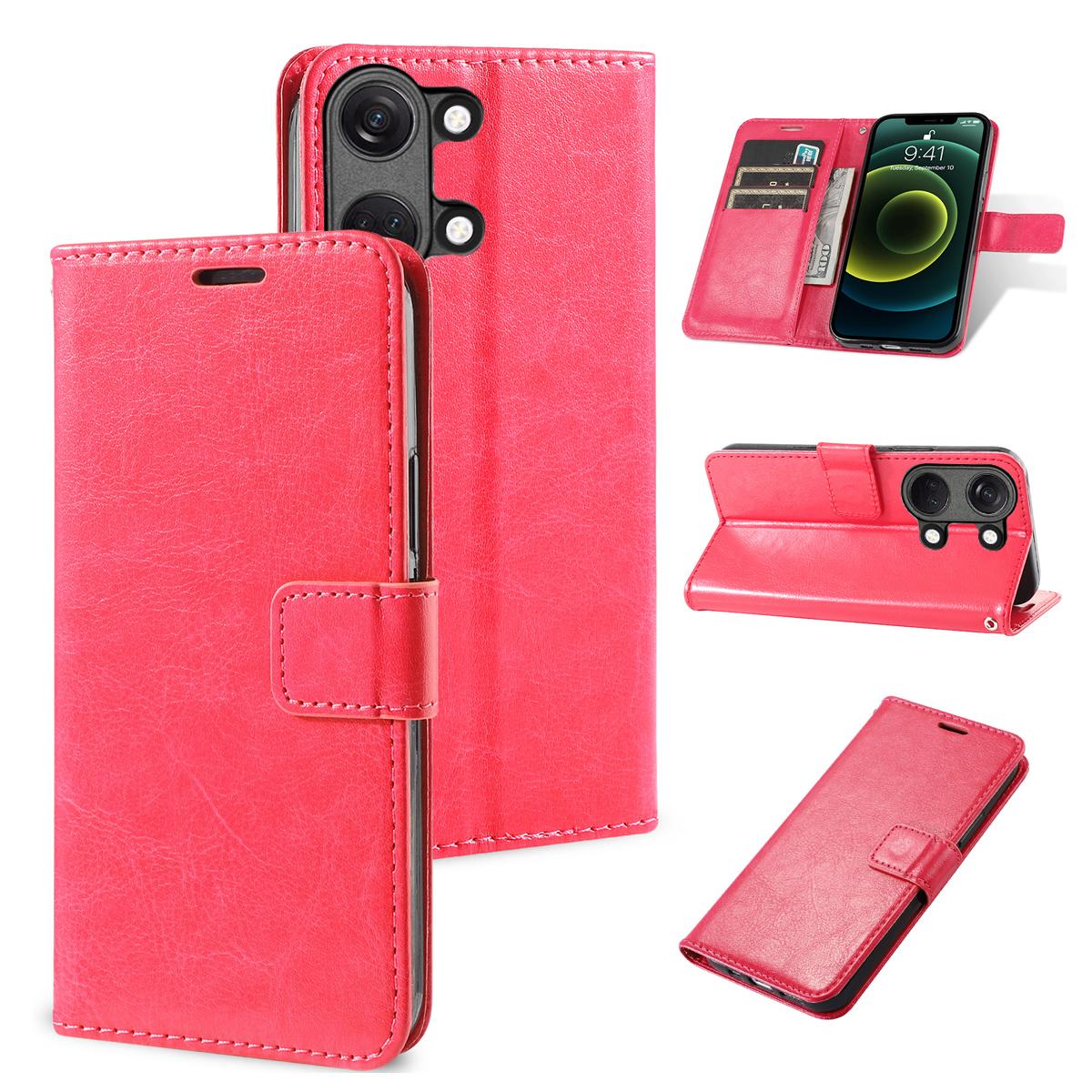 

Модный кожаный чехол для телефона с откидным бумажником-книгой, чехол-книжка, чехол для телефона, слот для карт для Huawei Mate 60 Pro Honor X5 X7 X8 X8A X7A Onelus ACE 2 2V 2Pro 10 11 Honor X7a розовый