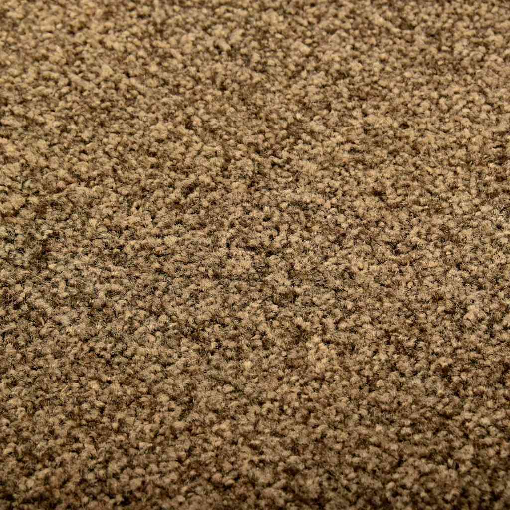 vidaXL Fußmatte Waschbar Braun 40x60 cm