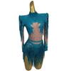 Sihaiyile Sexy Sequin Fringes Stage Performance One Piece Jumpsuit Women Drag Queen Dance Wear Festival Outfit Showgirl Bodysuit