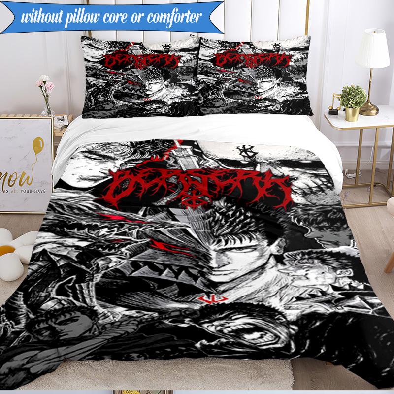 3PCS Dark Warrior's Rise Bedding Set,Including 1pc Duvet Cover And 2pcs Pillowcases Perfect for Bedroom, Dormitory, Fan Christmas gift