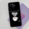 Cute Cartoon Koala Phone Case For Oppo A74 A53 A54 A94 A15 A16 A17 A52 A72 A76 A96 A57S A58 A78 A98 Back Cover
