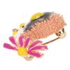 Daisy Hedgehog Brooch Pin Cute Fashionable Enamel Daisy Animal Brooch for Dating Black Purple
