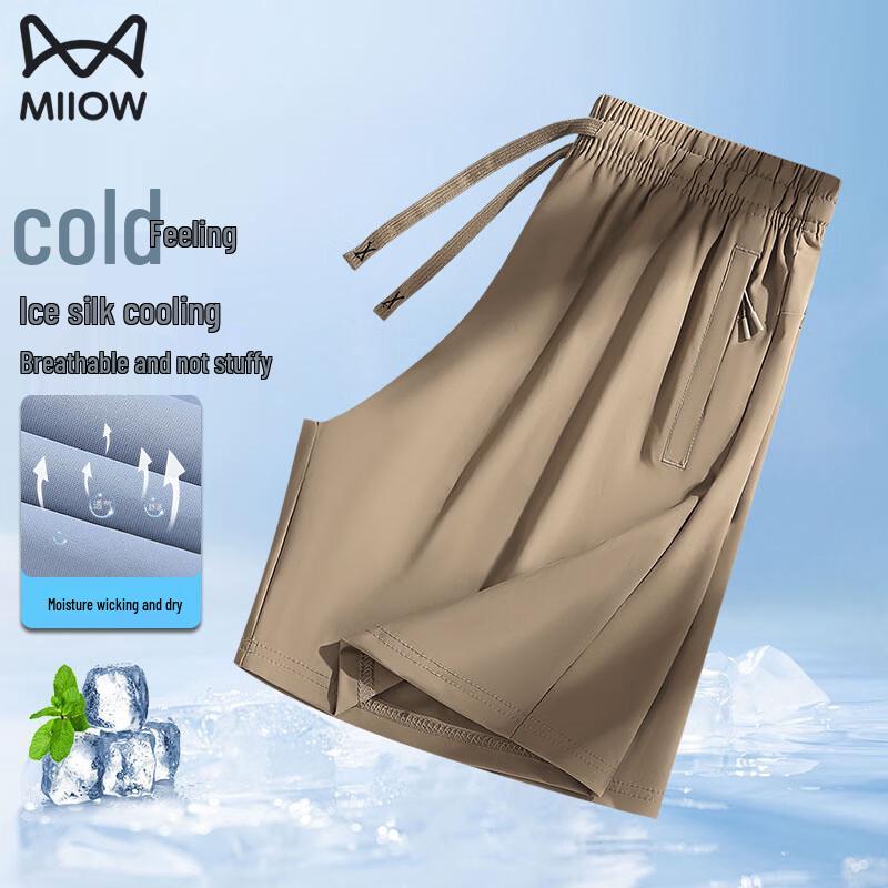 Men's Ice Silk Quick-Dry Casual Shorts
