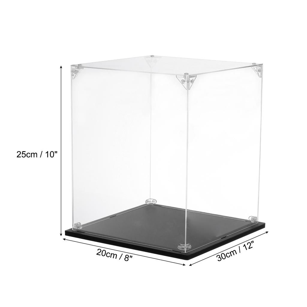 Acrylic Display Case Clear Display Box Show Case Assemble Dustproof Display Box Storage Organizer for Collectibles Action Figure