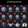 New 2pcs LED Car Door Logo Welcome Light Ghost Shadow Courtesy Projector For Volkswagen Sagitar Passat TIGUAN TOUAREG Toura