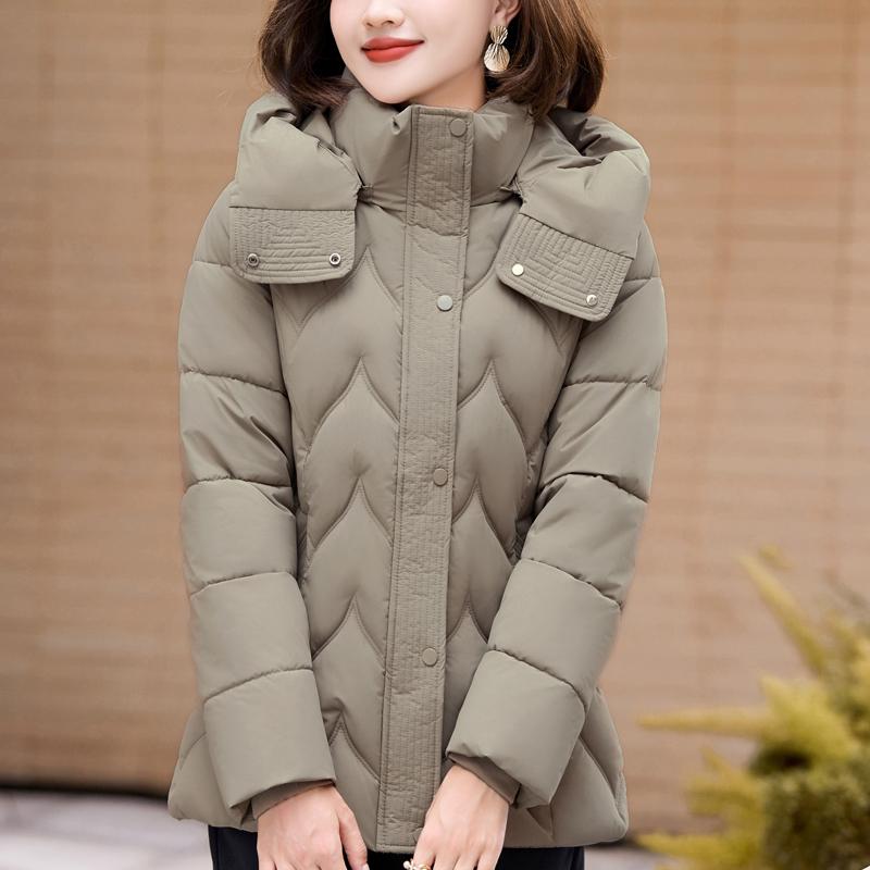 Dámské zimní kabáty s kapucí, ležérní, silné, teplé, krátké parky, dámské bundy