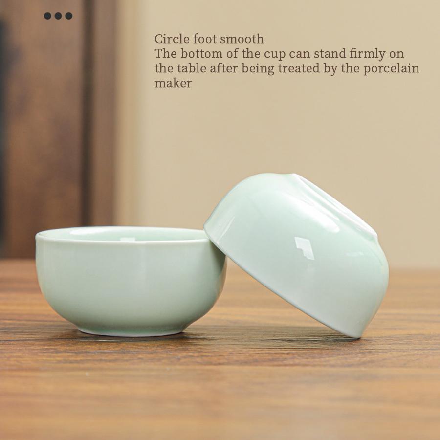 1 Set of Kung Fu Tea Set, Black Tea, Green Tea, Tea Making Tools, Celadon - Can Be Used by Outdoor Home, Beautiful and Gift-Giving