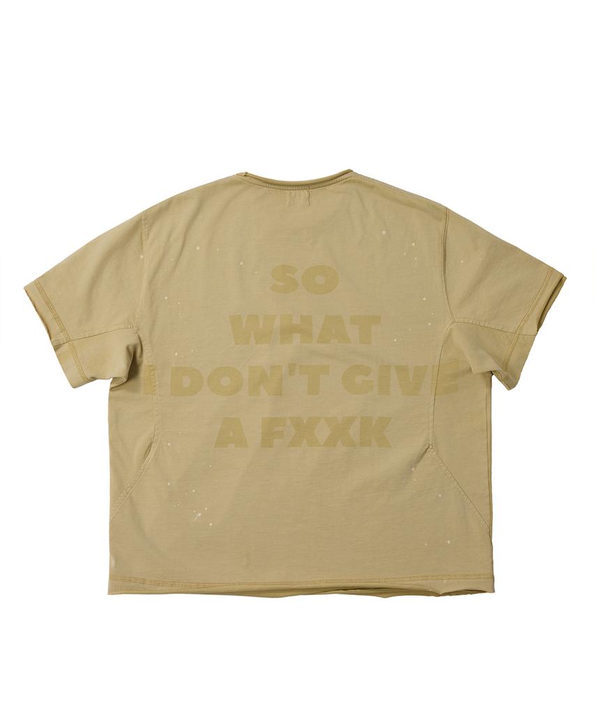 Deoopisyeollepyuji Laser Etched T-Shirt Beige