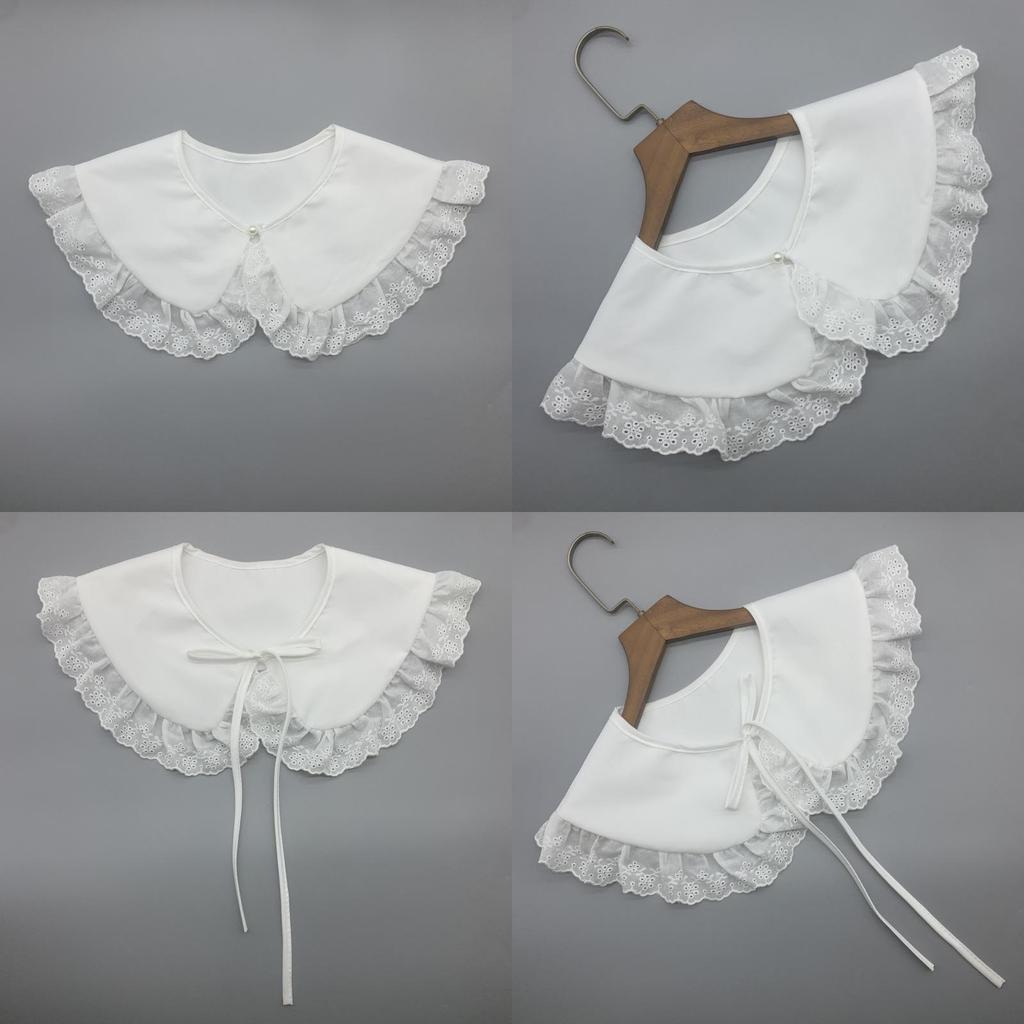 Korean Fashion Doll Neckline Decorative Collar With Polyester Material For Outfits