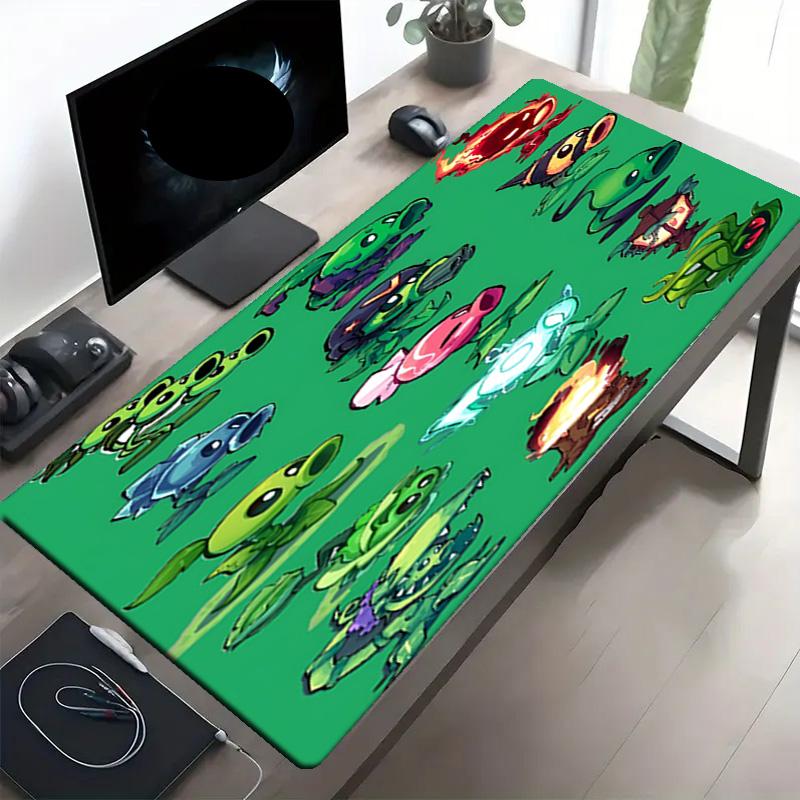 Plants vs. Zombies Print Mouse Pad, Anti‑Slip Desktop keyboard Mat, for PC Laptop Gaming Working Daily Use, Cool Festival Surprise Gift
