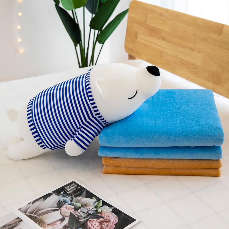 Plush Pig Animal Pillow Blanket With Short Plush Cover For Kids Gift