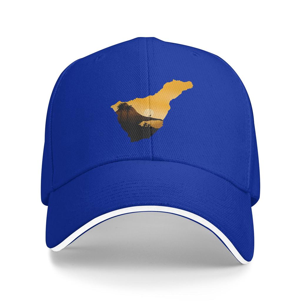 Tenerife Flag Sun Baseball Cap Spring Yk Retro Trucker Hat For Unisex Women Running Hippie Baseball Caps