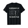 SchrDingers Cat Escape Plan Funny Physics T Shirt Vintage Soft Unisex Streetwear Comfortable Top For Everyday Wear